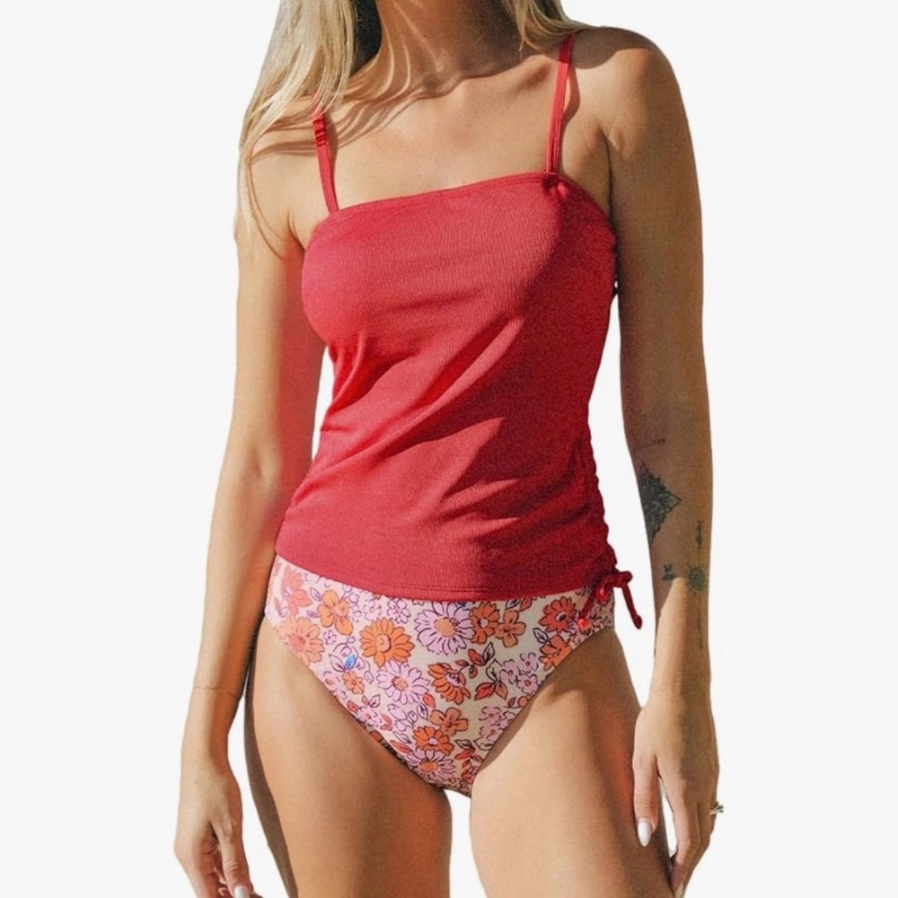 Cupshe Red Women's Tankini